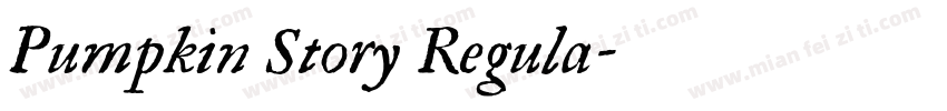 Pumpkin Story Regula字体转换
